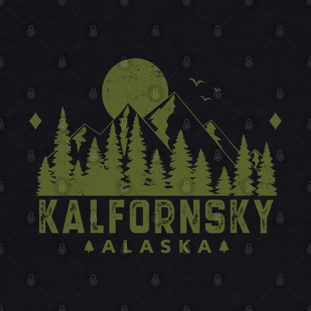 Kalfornsky Alaska Mountain Souvenir by HomeSpirit